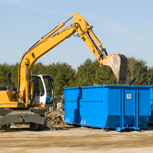 can i choose the location where the residential dumpster will be placed in Parkman OH